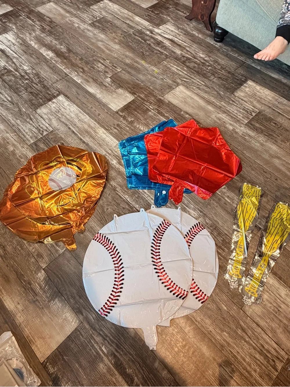 Baseball Party Supplies  - White and Red
